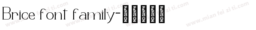 Brice font family字体转换